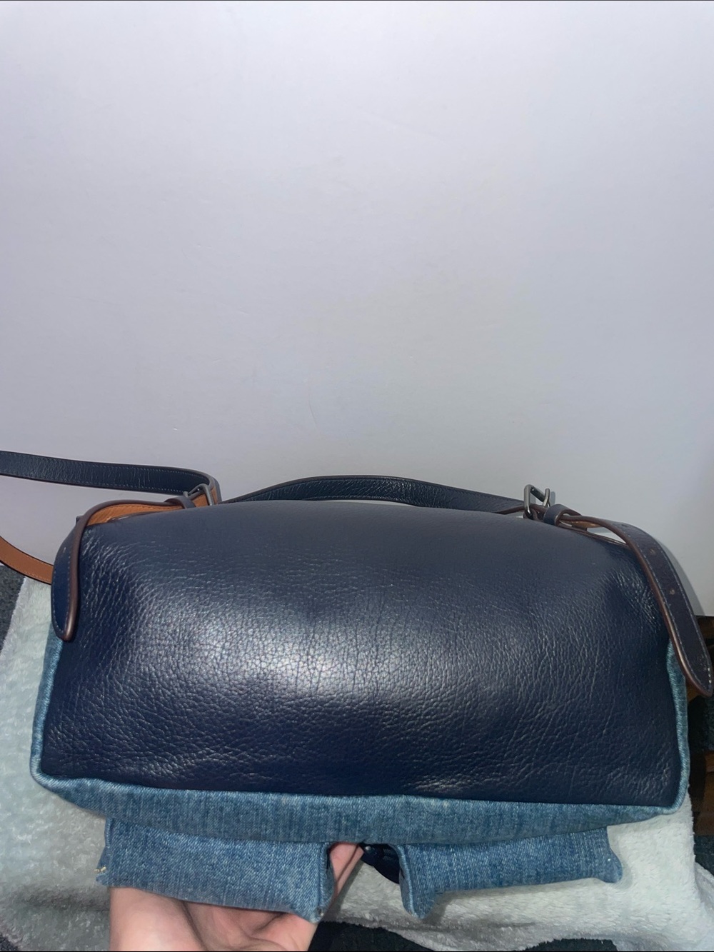 Coach Denim Turnlock Rucksack - Picture 6 of 15